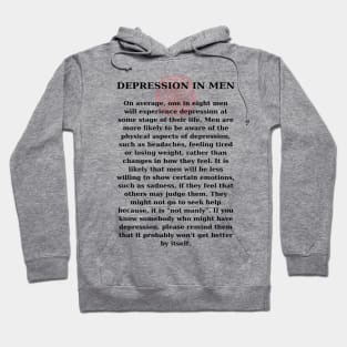 Depression In Men Hoodie